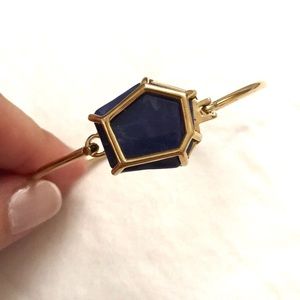 Gold, Blue Accent Stone Bracelet